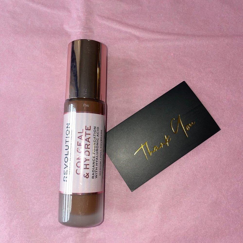 Revolution Cosmetics F16 Conceal & Hydrate Radiance Foundation